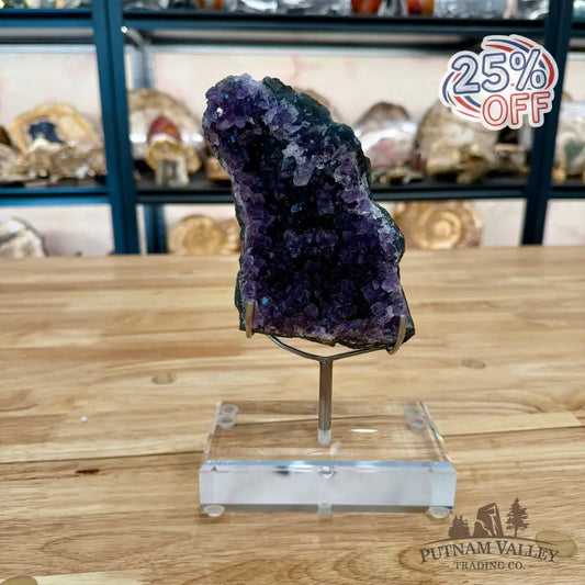 Brazilian Amethyst Cluster on Stand 8.5’’ Accent