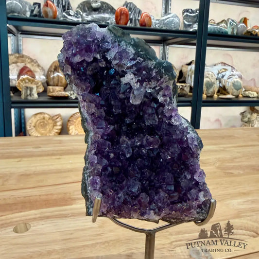 Brazilian Amethyst Cluster on Stand 8.5’’ Accent