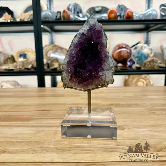 Brazilian Amethyst Cluster on Stand 9’’ Accent