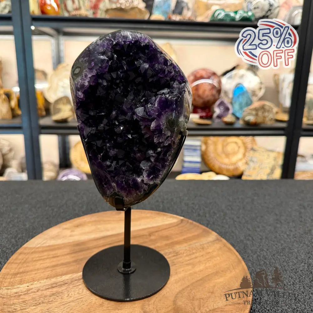 Brazilian Amethyst Geode + Stand 10.25’’ - Accent