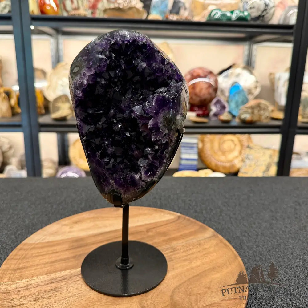 Brazilian Amethyst Geode + Stand 10.25’’ - Accent