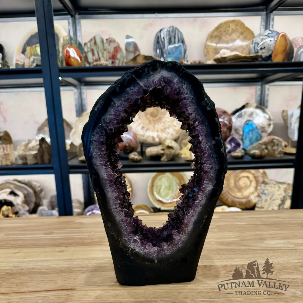 Brazilian Amethyst Stalactite Portal Table Accent 11’’ - Accent