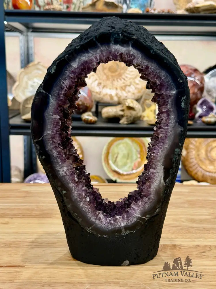Brazilian Amethyst Stalactite Portal Table Accent 11’’ - Accent