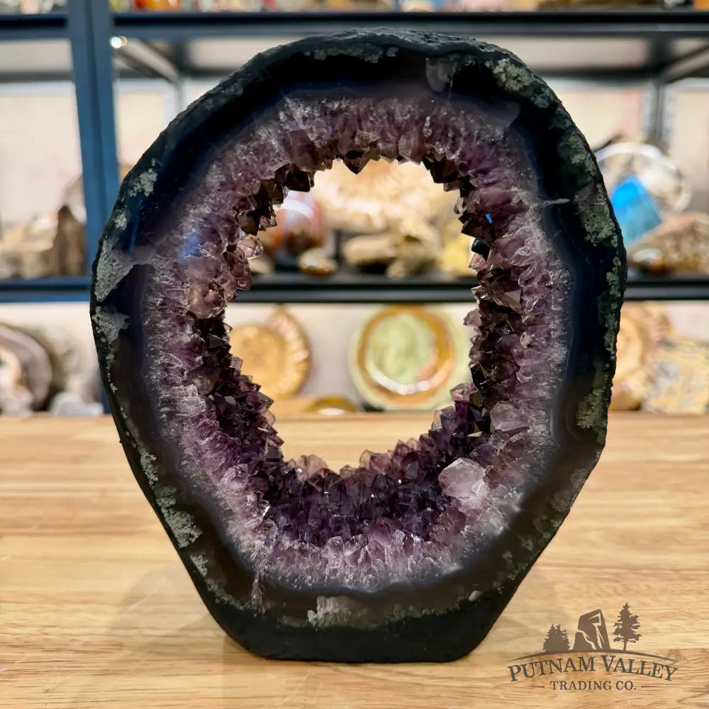 Brazilian Amethyst Stalactite Portal Table Accent 7.5’’ - Accent