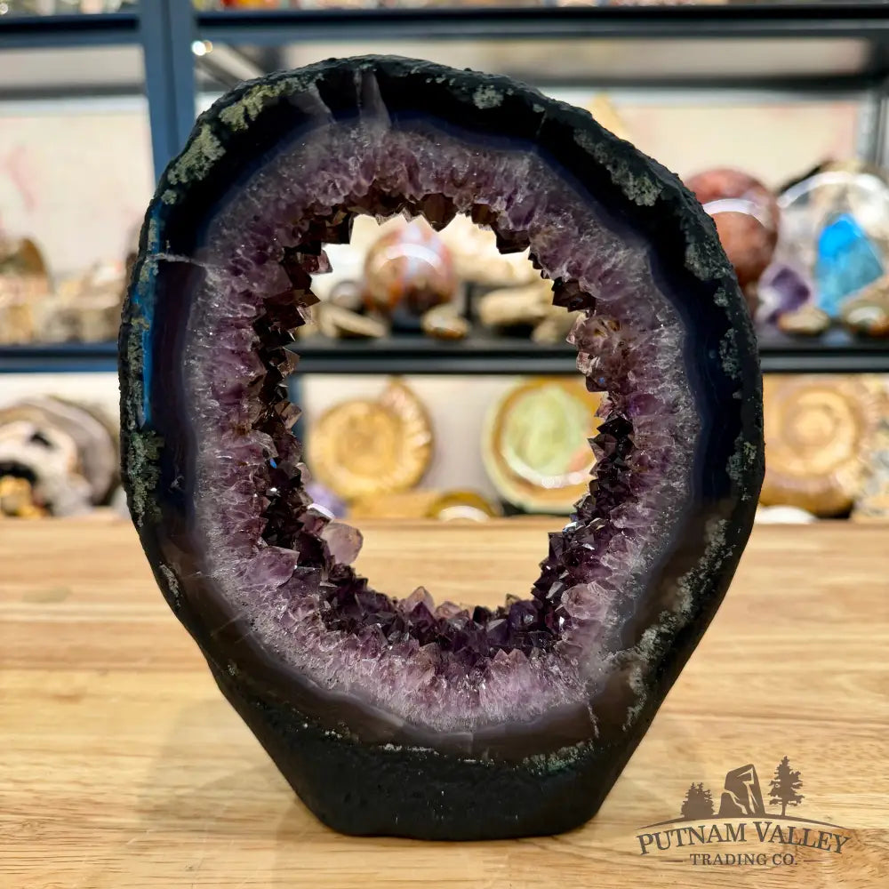 Brazilian Amethyst Stalactite Portal Table Accent 7.5’’ - Accent