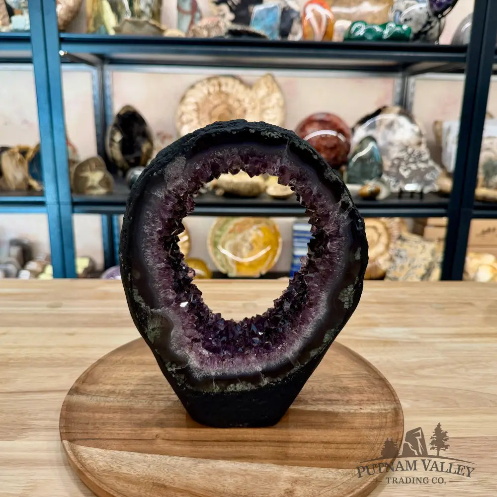 Brazilian Amethyst Stalactite Portal Table Accent 8.88’’ - Accent