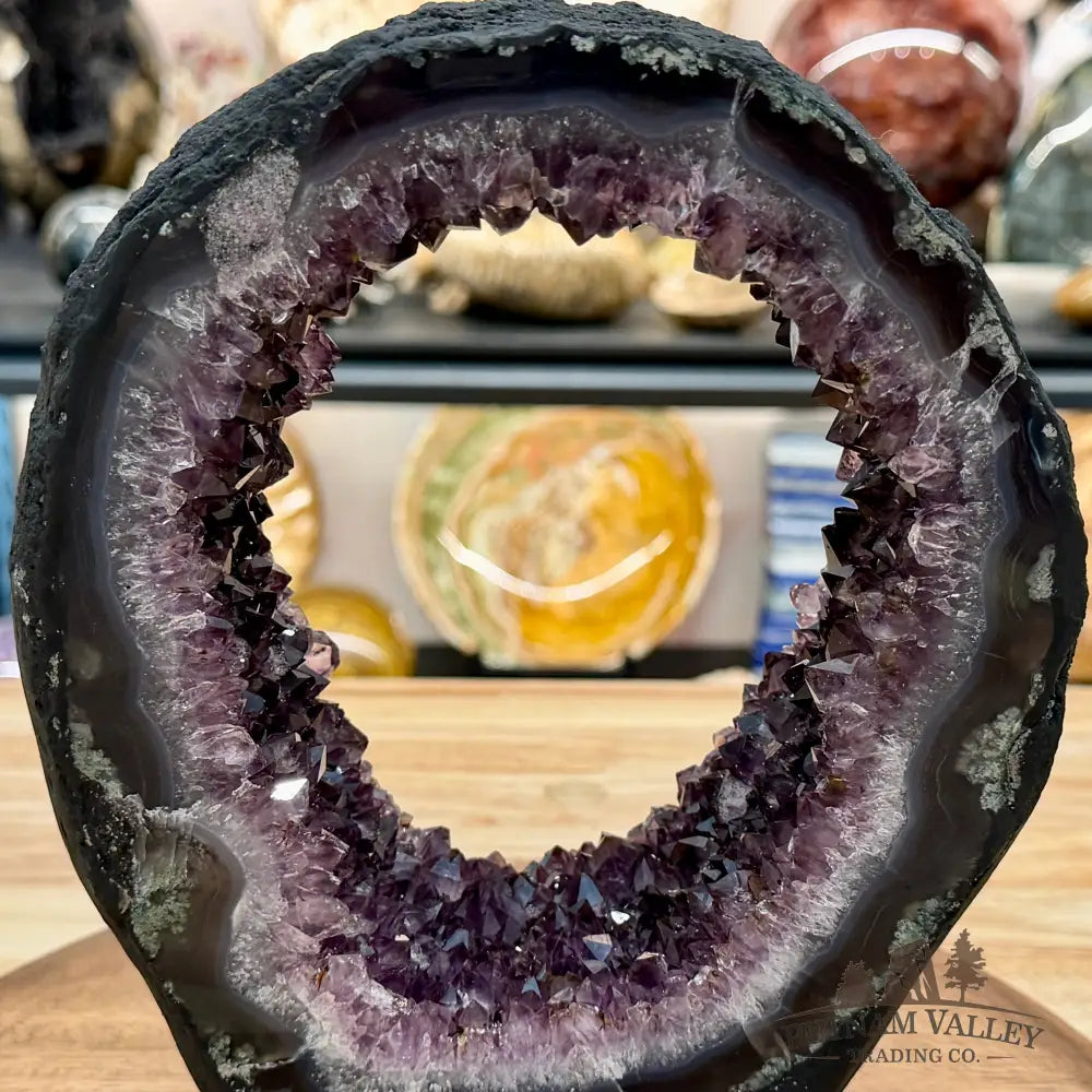 Brazilian Amethyst Stalactite Portal Table Accent 8.88’’ - Accent