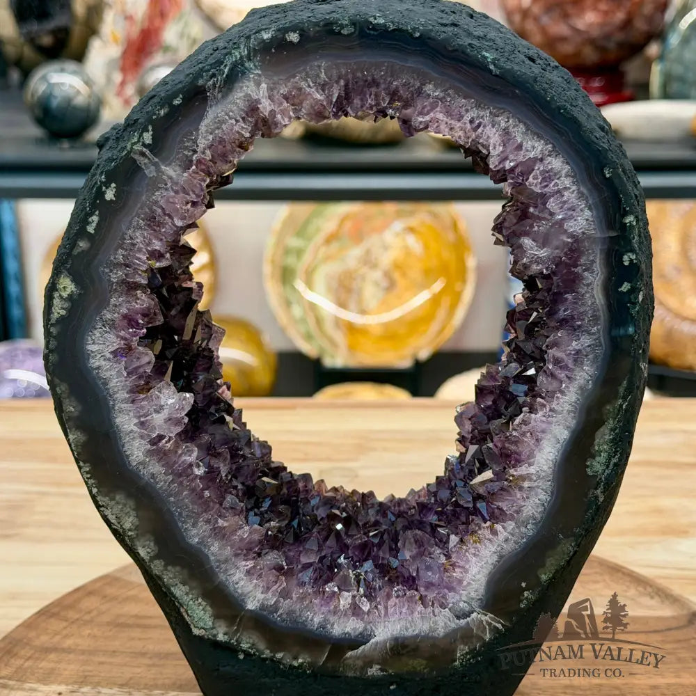 Brazilian Amethyst Stalactite Portal Table Accent 8.88’’ - Accent