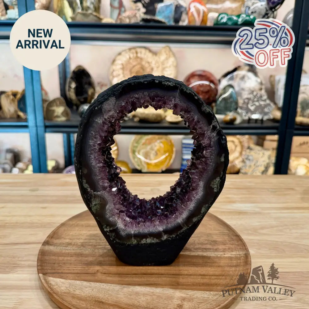 Brazilian Amethyst Stalactite Portal Table Accent 8.88’’ - Accent