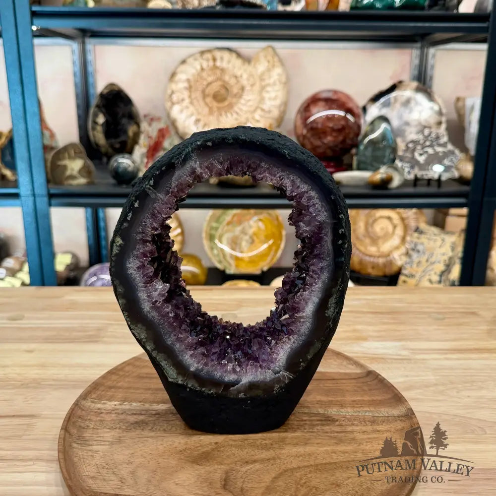 Brazilian Amethyst Stalactite Portal Table Accent 8.88’’ - Accent