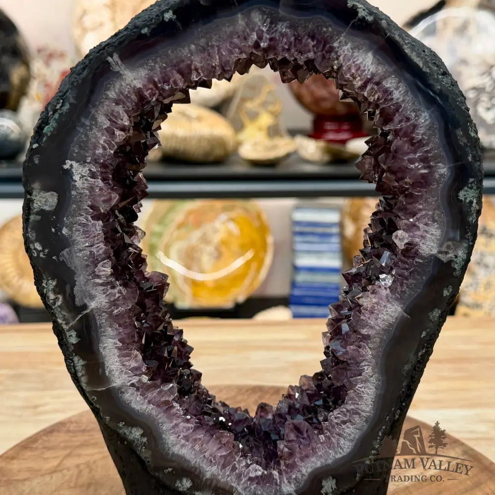 Brazilian Amethyst Stalactite Portal Table Accent 9.63’’ - Accent