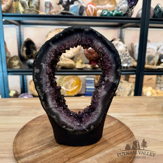 Brazilian Amethyst Stalactite Portal Table Accent 9.63’’ - Accent