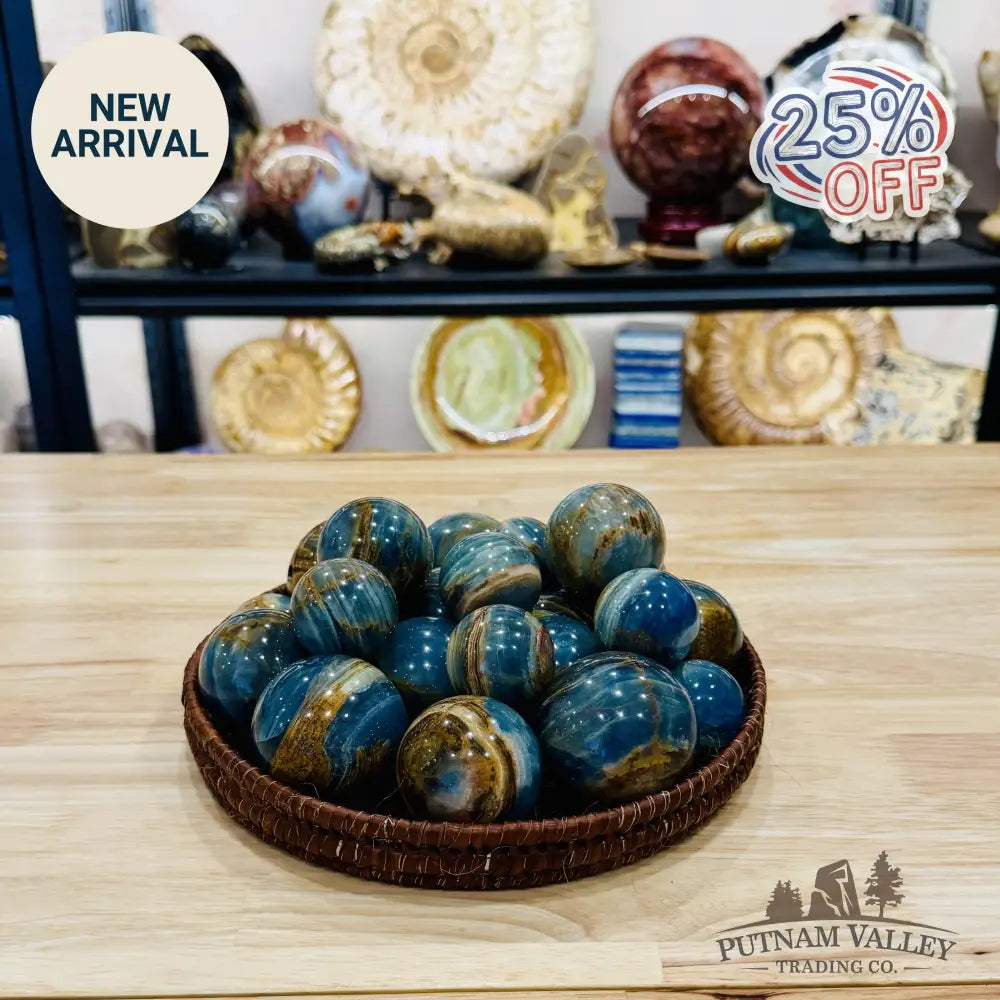 Brazilian Blue Onyx Spheres | In Select Sizes - Sphere