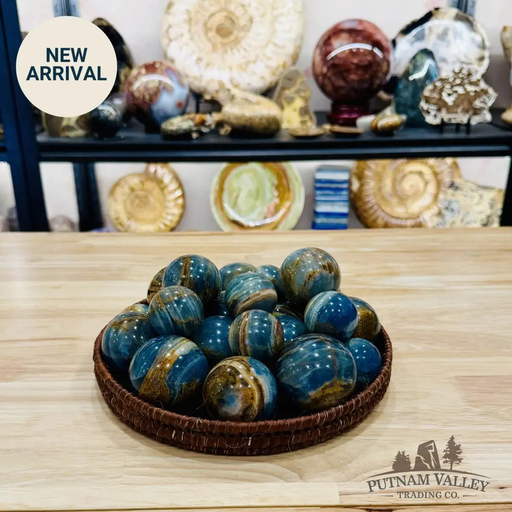 Brazilian Blue Onyx Spheres | In Select Sizes - Sphere