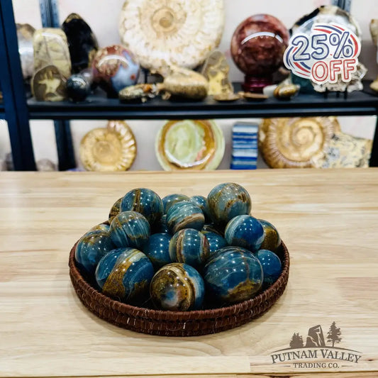 Brazilian Blue Onyx Spheres | In Select Sizes - Sphere