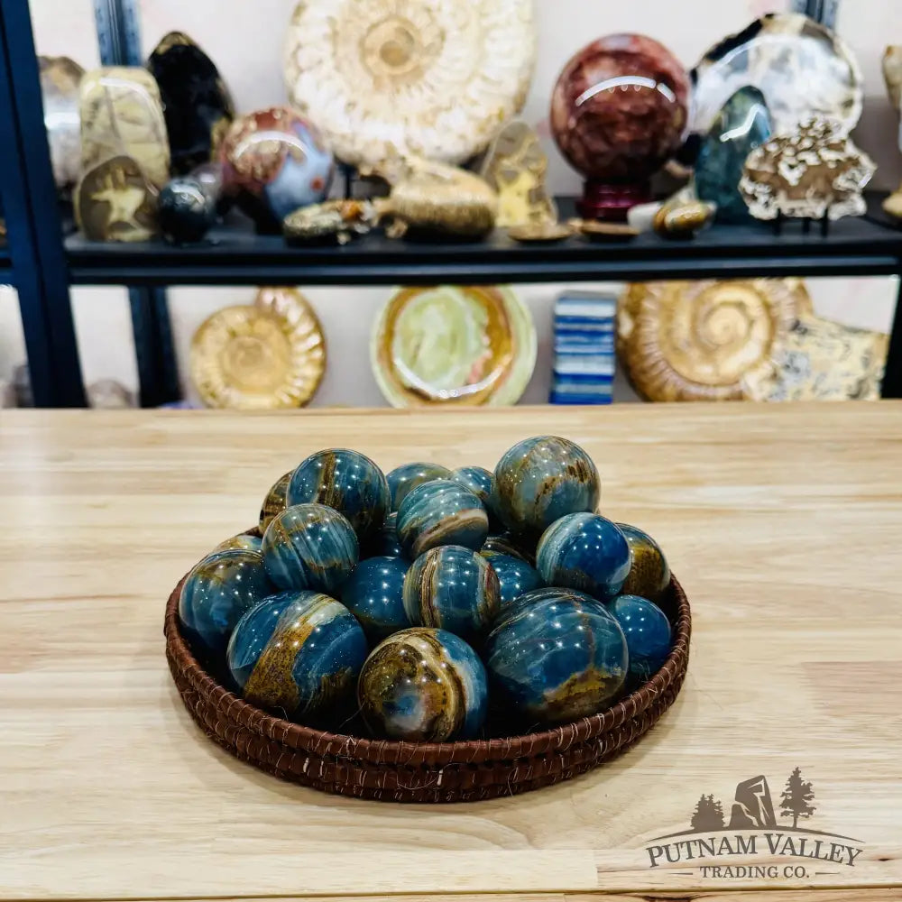 Brazilian Blue Onyx Spheres | In Select Sizes - Sphere