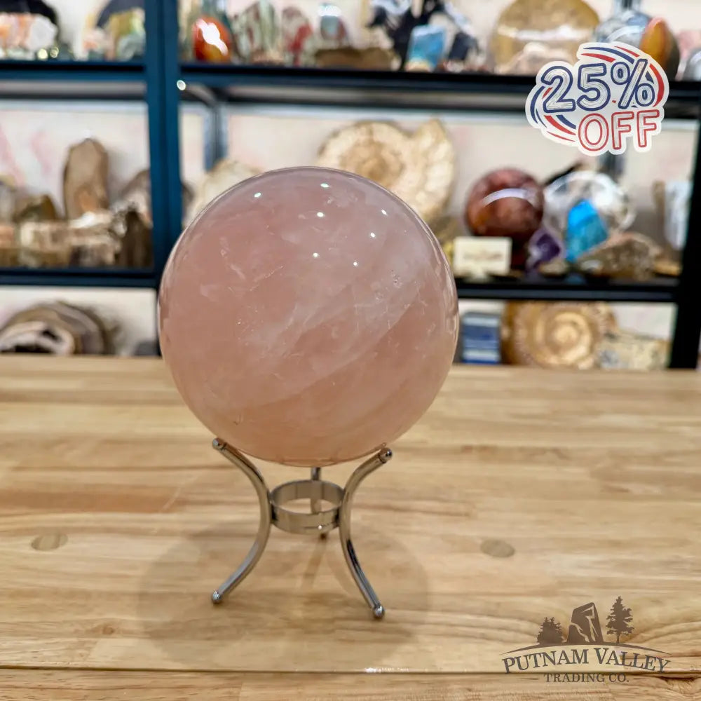 Brazilian Rose Quartz Sphere 5.43’’ - Sphere