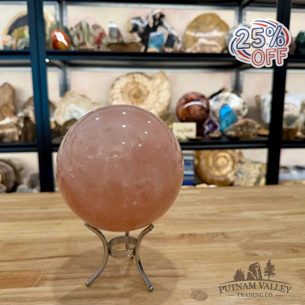 Brazilian Rose Quartz Sphere 5.94’’ - Sphere