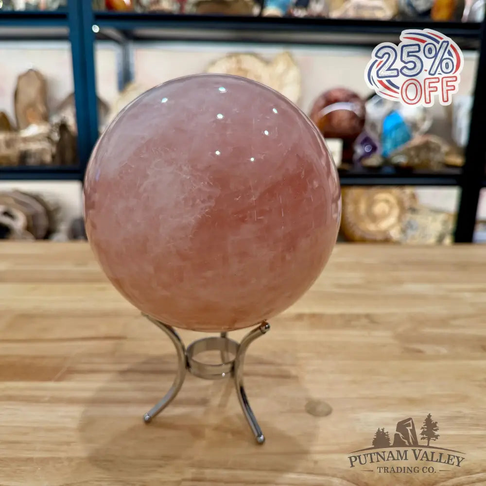 Brazilian Rose Quartz Sphere 6.05’’ - Sphere