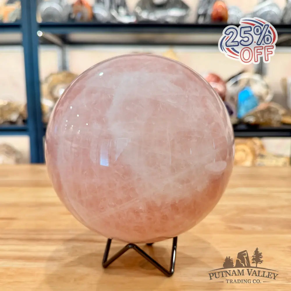 Brazilian Rose Quartz Sphere 6.19’’ - Sphere
