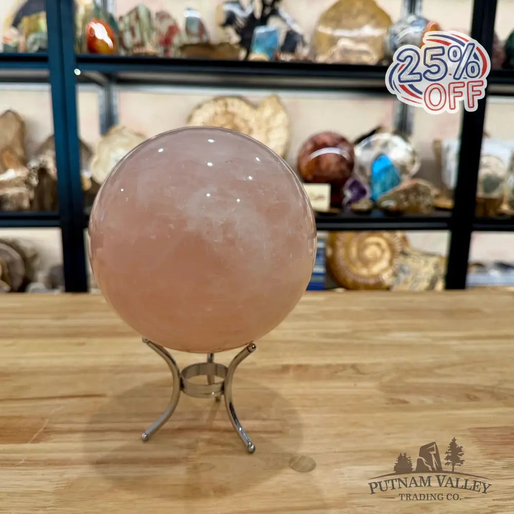 Brazilian Rose Quartz Sphere 6.31’’ - Sphere