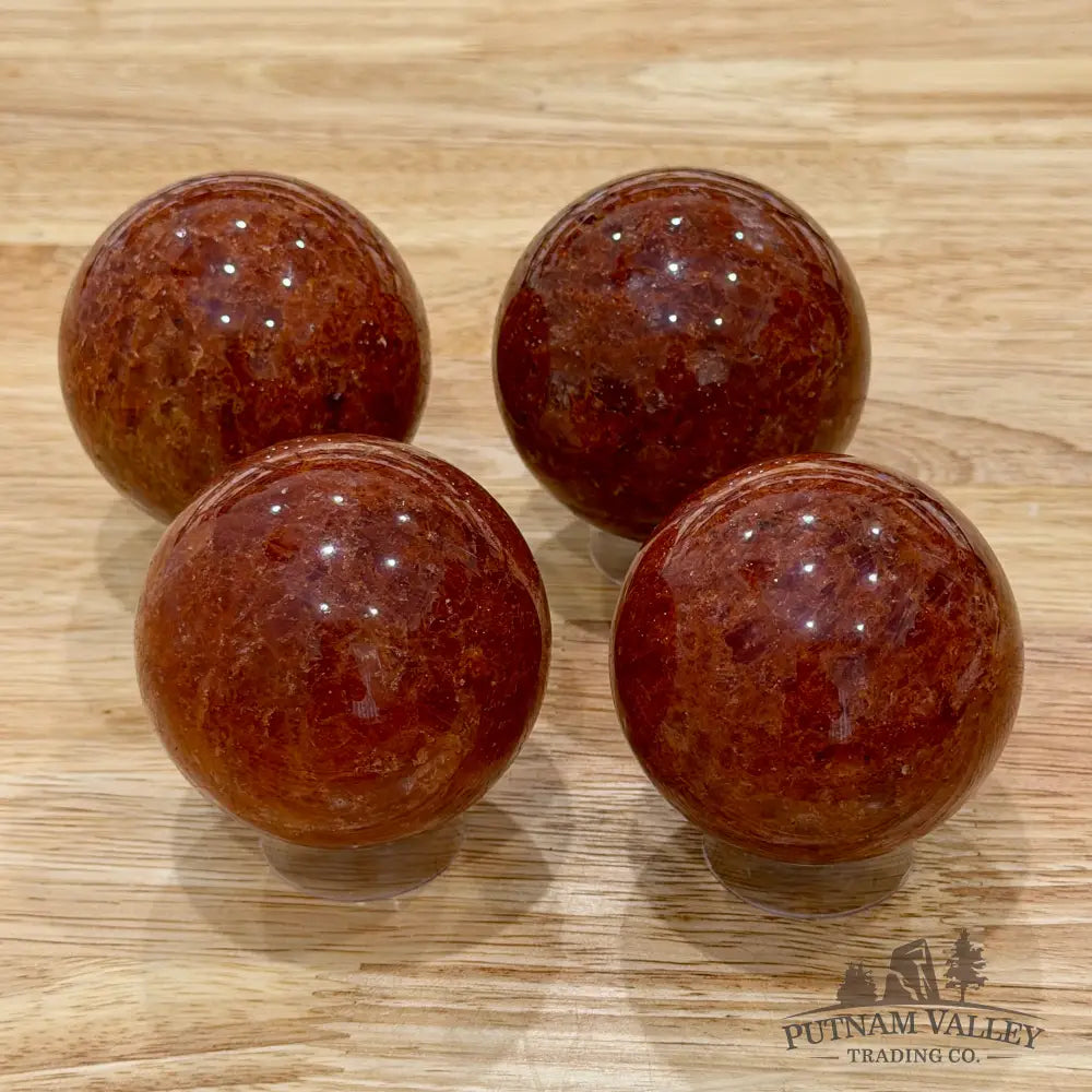 Brazilian Strawberry Quartz Spheres Tumbled Stone