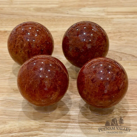 Brazilian Strawberry Quartz Spheres Tumbled Stone