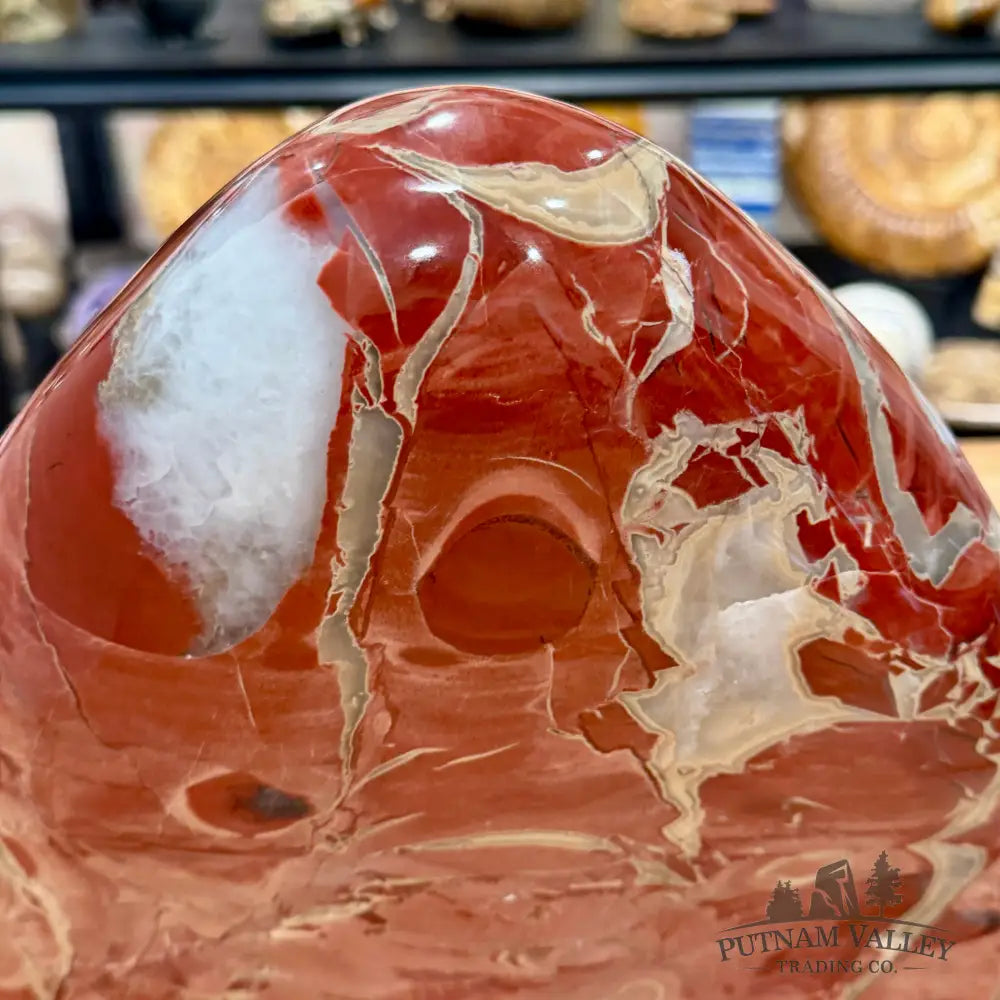 Brecciated Red Jasper Freeform Table Accent 12’’ | 32.56lb - Sculpture