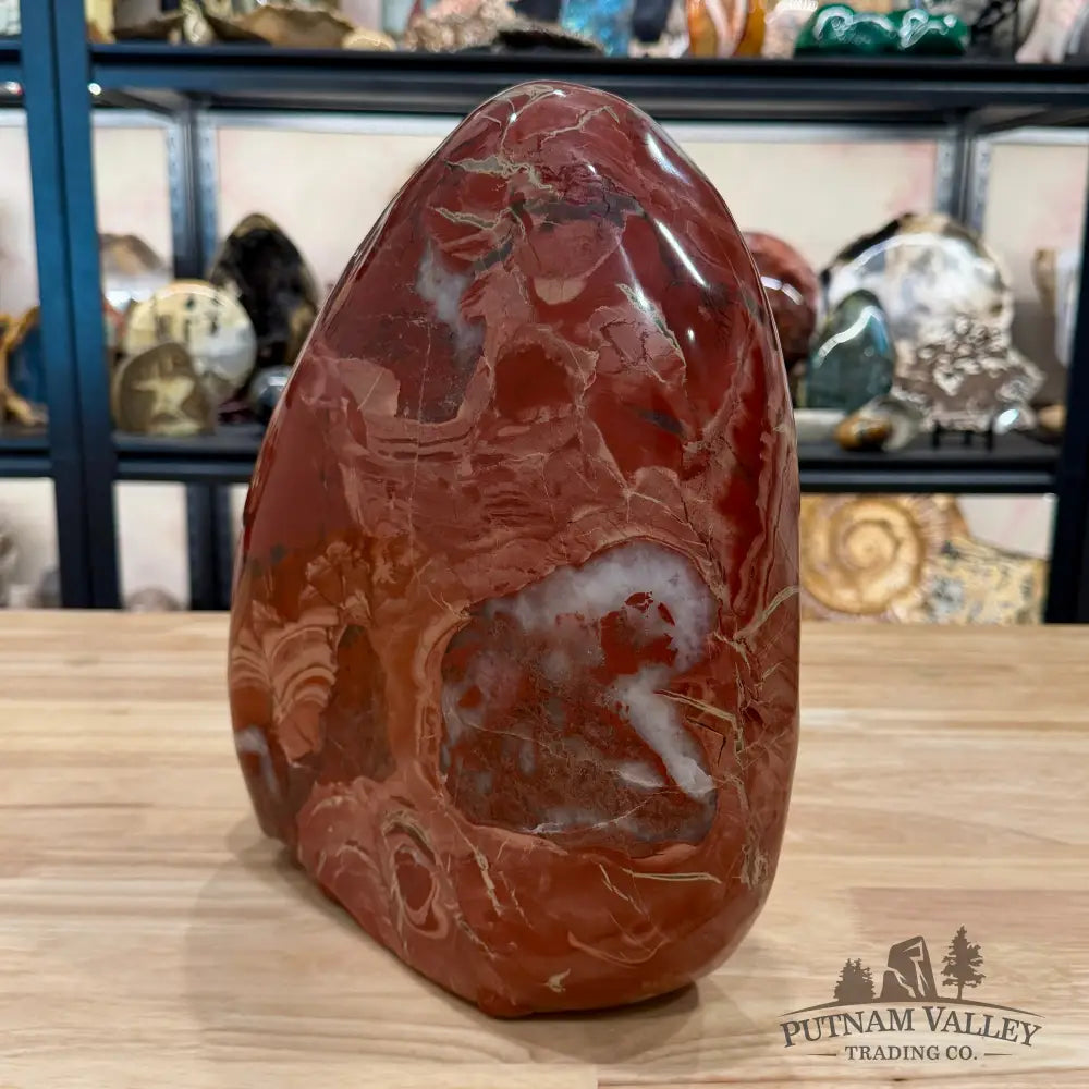 Brecciated Red Jasper Freeform Table Accent 12’’ | 32.56lb - Sculpture