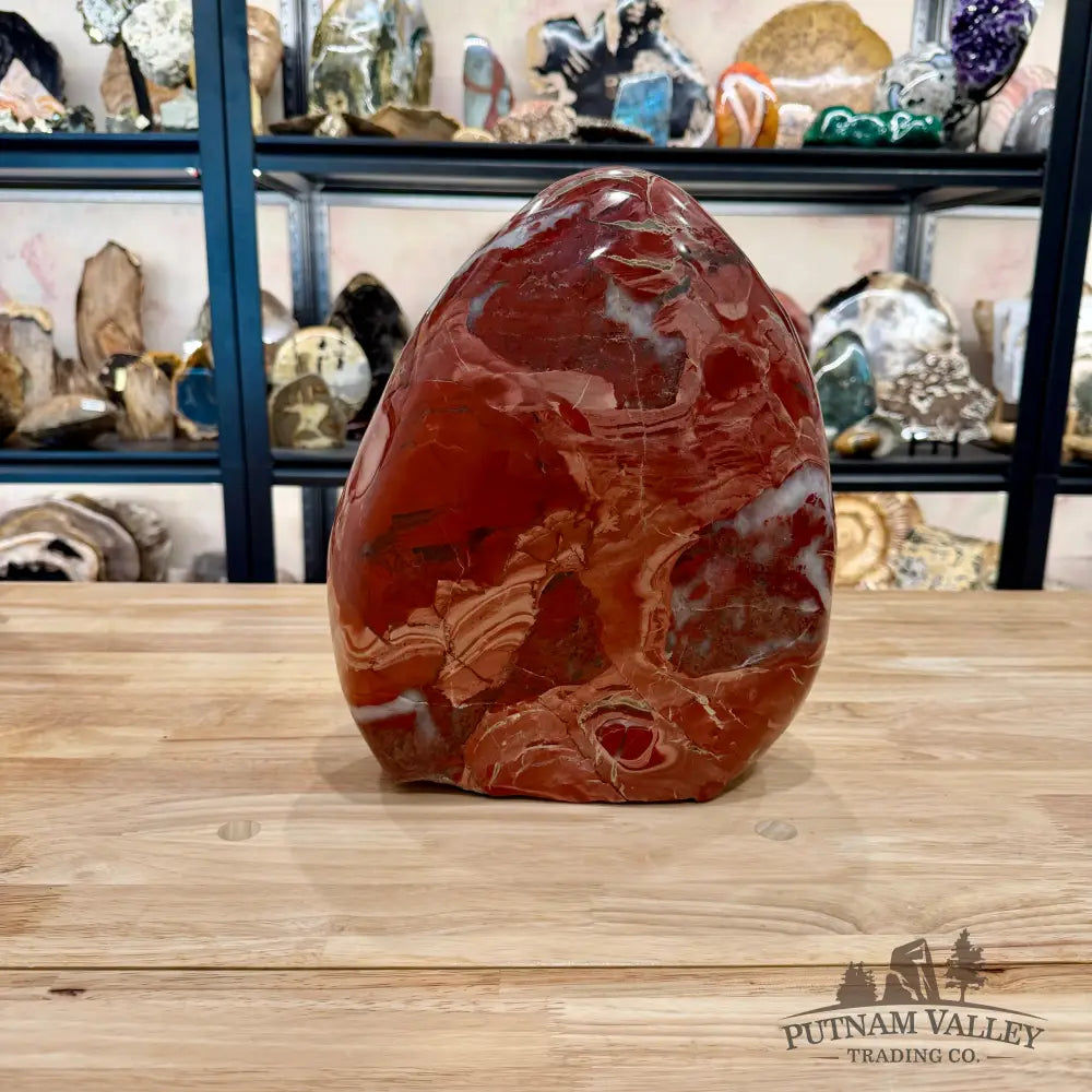 Brecciated Red Jasper Freeform Table Accent 12’’ | 32.56lb - Sculpture