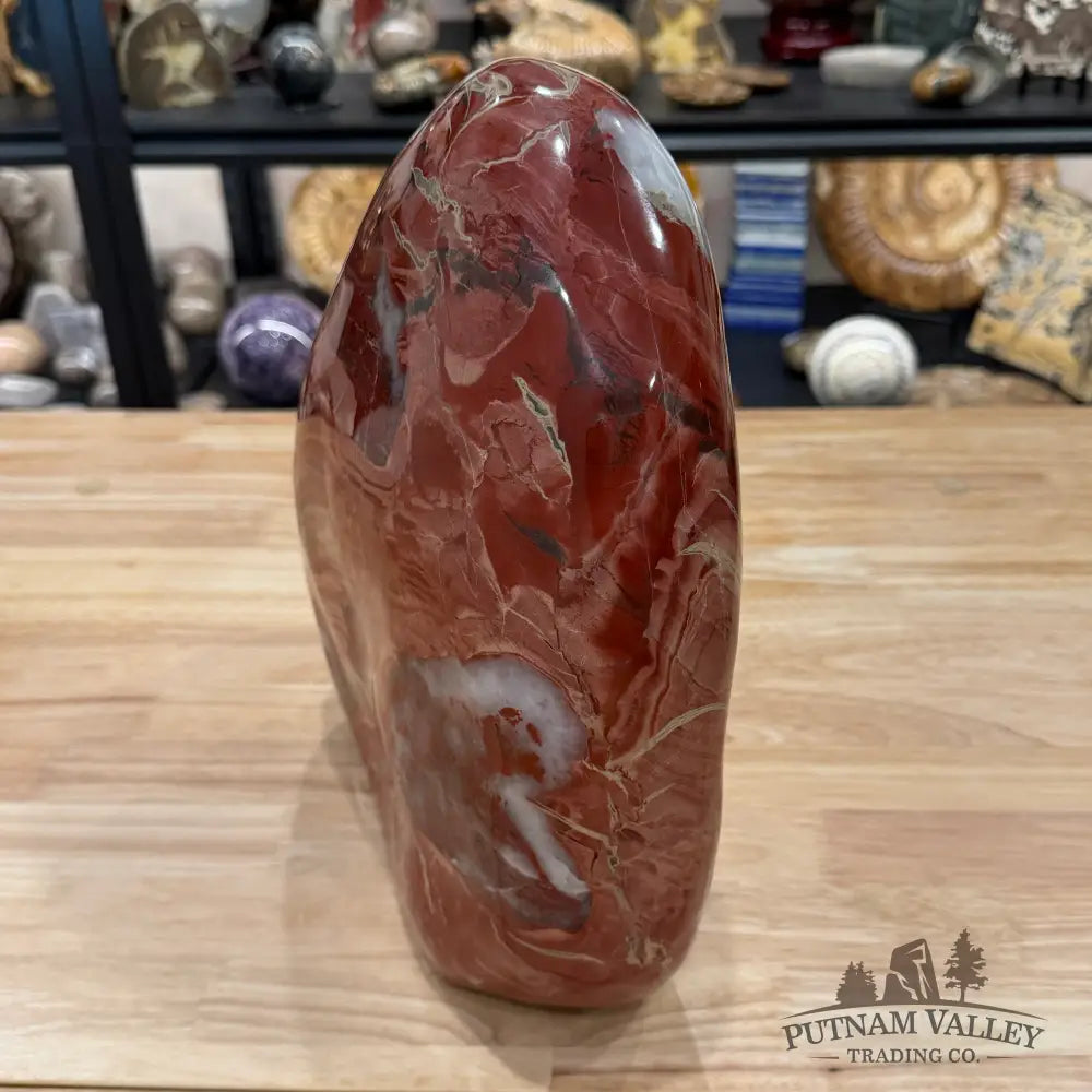 Brecciated Red Jasper Freeform Table Accent 12’’ | 32.56lb - Sculpture