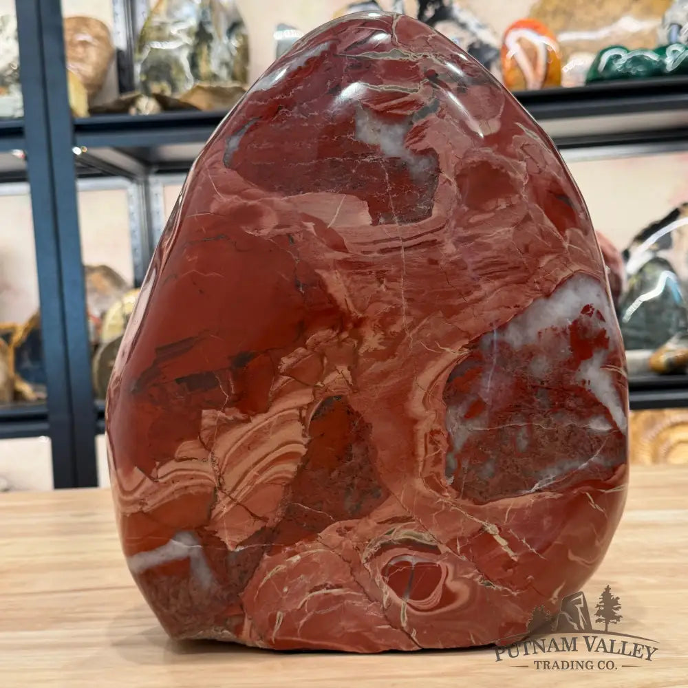 Brecciated Red Jasper Freeform Table Accent 12’’ | 32.56lb - Sculpture