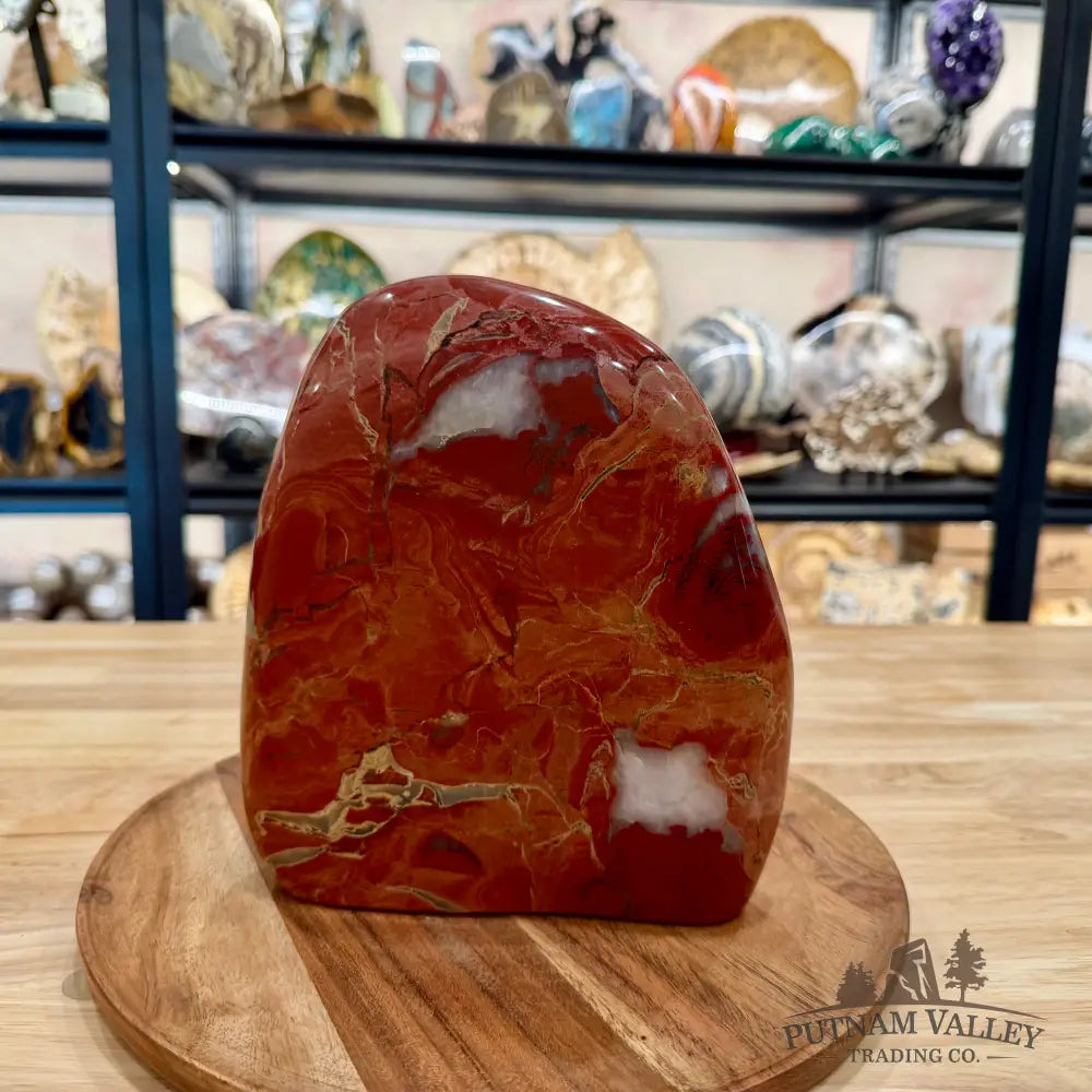 Brecciated Red Jasper Freeform Table Accent 7.95’’ - Sculpture