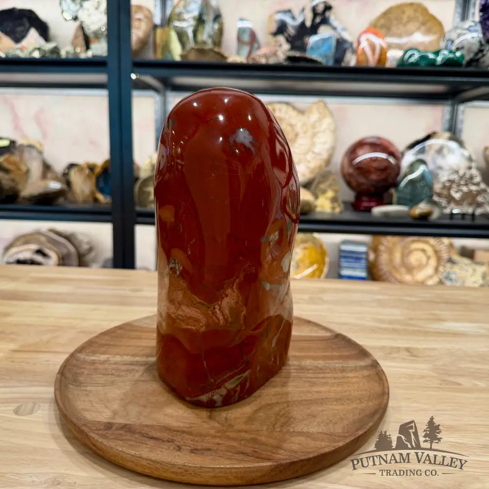 Brecciated Red Jasper Freeform Table Accent 9.5’’ - Sculpture