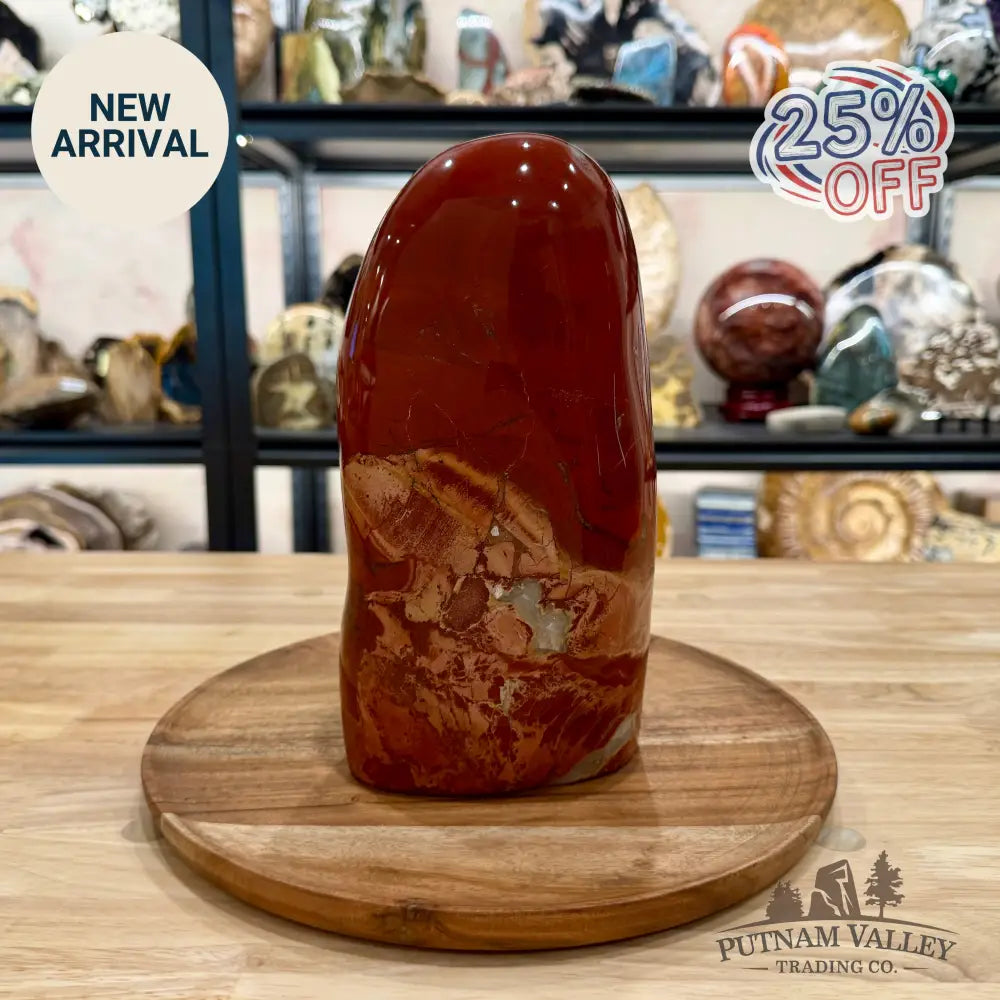 Brecciated Red Jasper Freeform Table Accent 9.5’’ - Sculpture