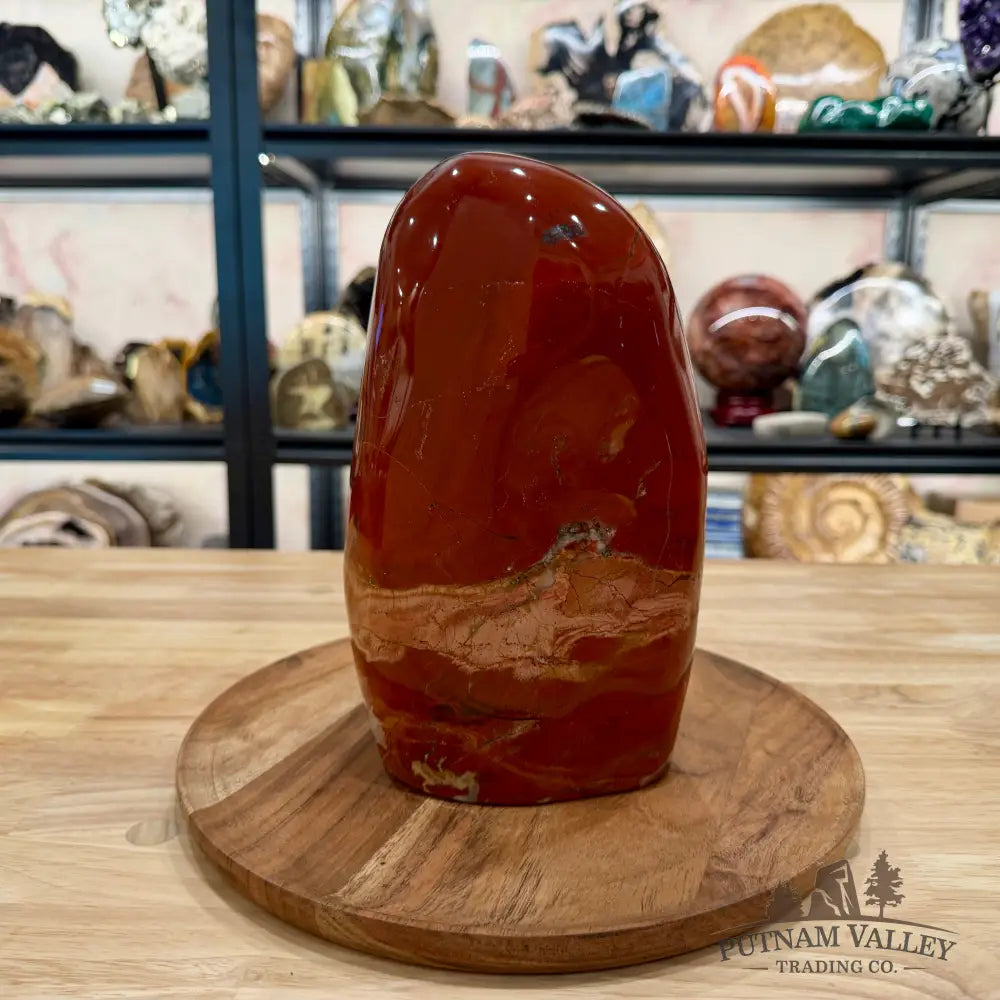 Brecciated Red Jasper Freeform Table Accent 9.5’’ - Sculpture