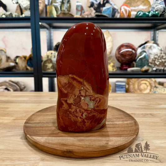Brecciated Red Jasper Freeform Table Accent 9.5’’ - Sculpture