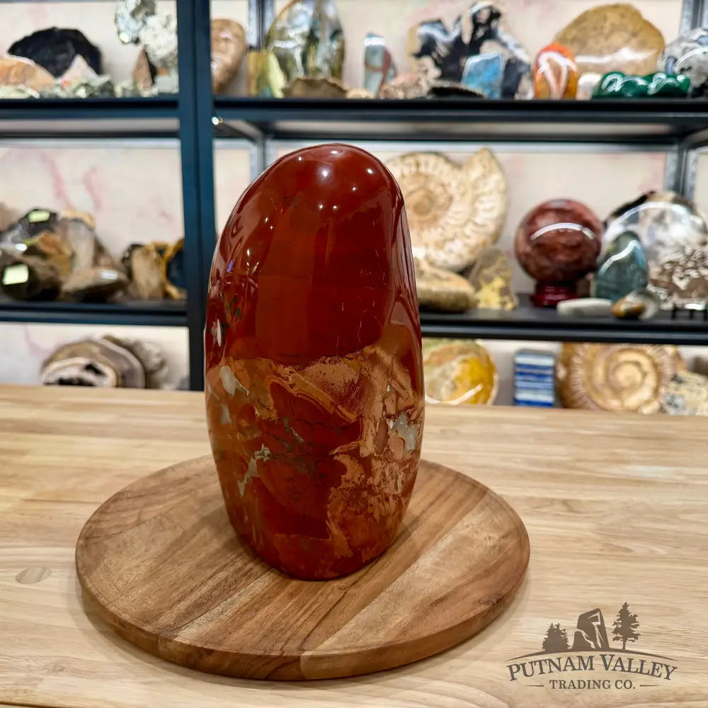 Brecciated Red Jasper Freeform Table Accent 9.5’’ - Sculpture