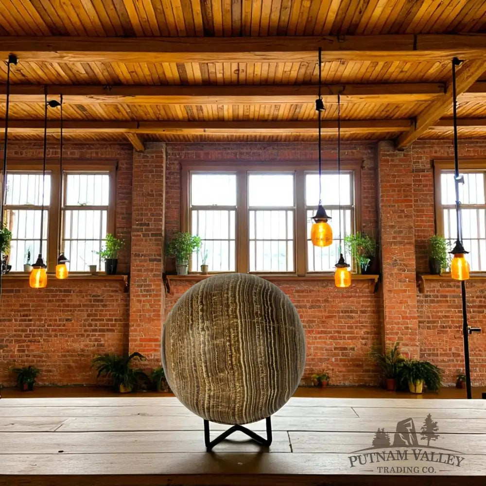 Brown Aragonite Sphere Sphere