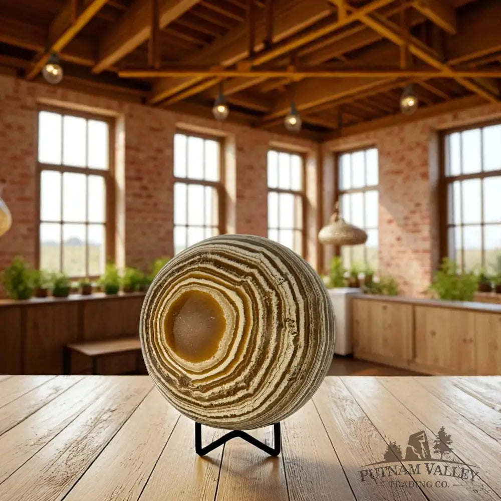 Brown Aragonite Sphere Sphere