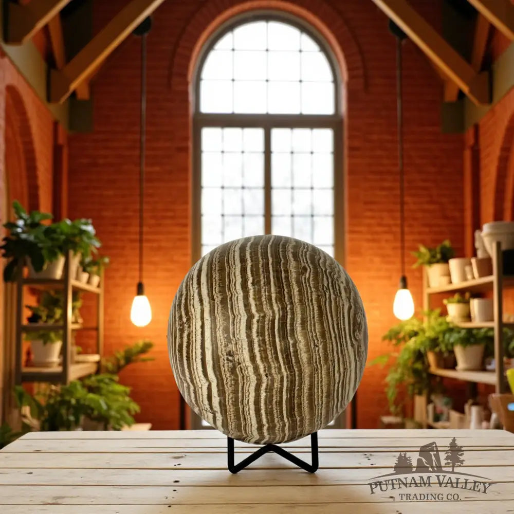 Brown Aragonite Sphere Sphere