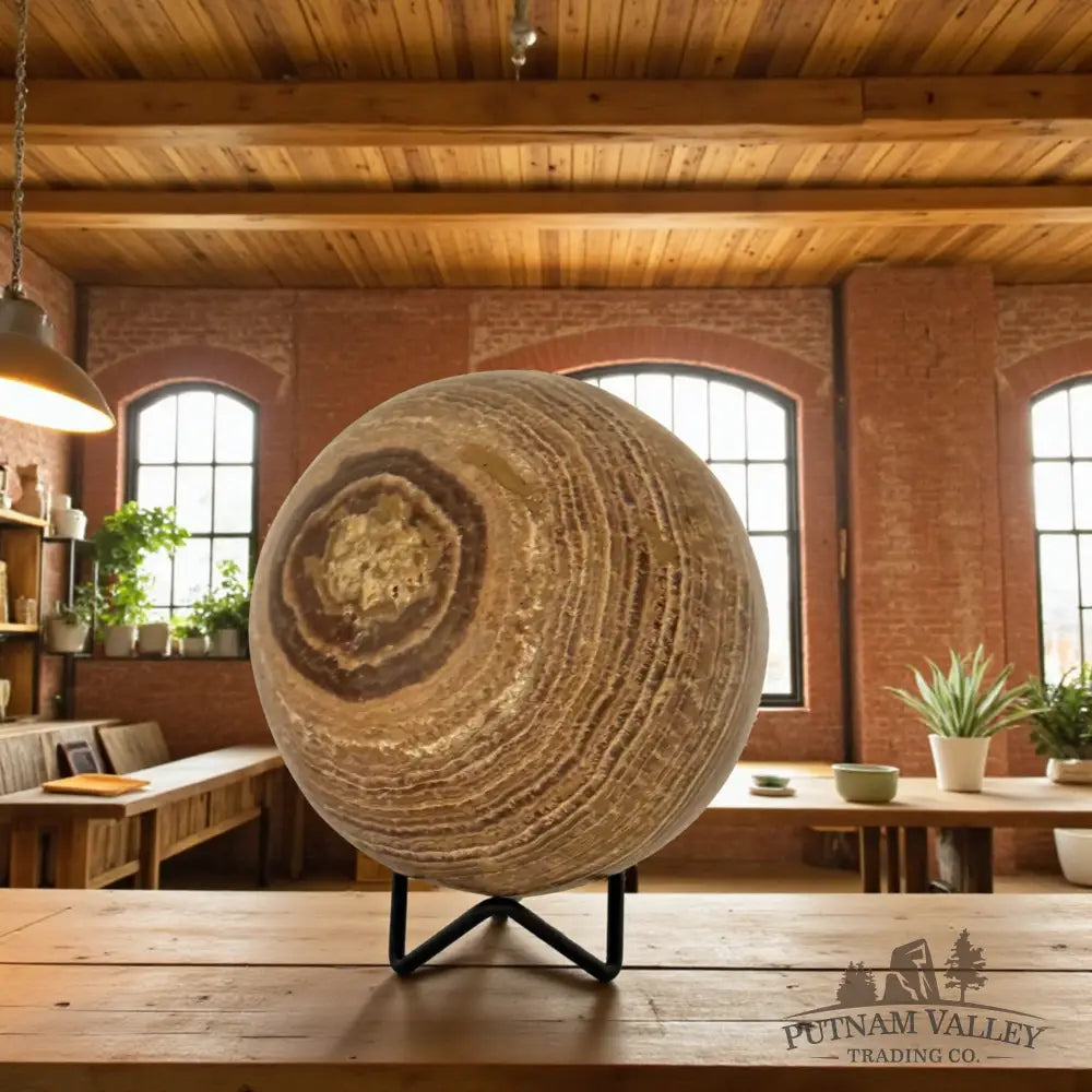 Brown Aragonite Sphere Sphere