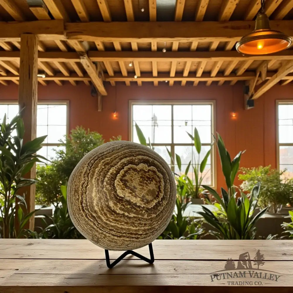 Brown Aragonite Sphere Sphere