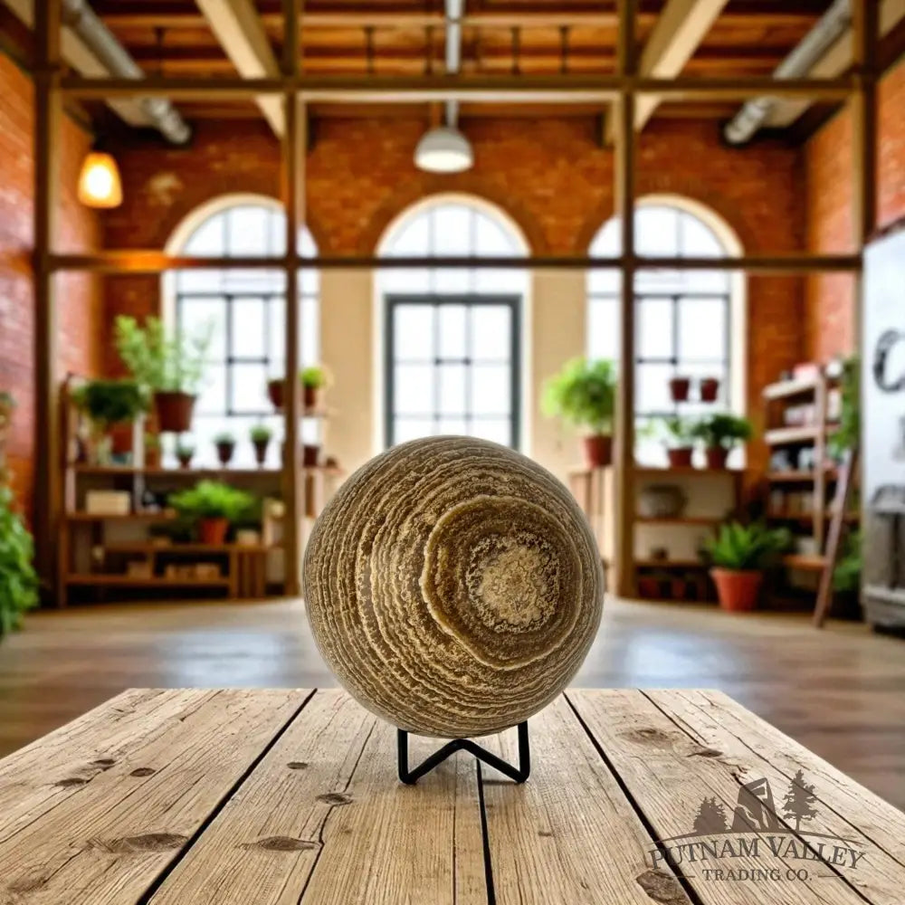 Brown Aragonite Sphere Sphere