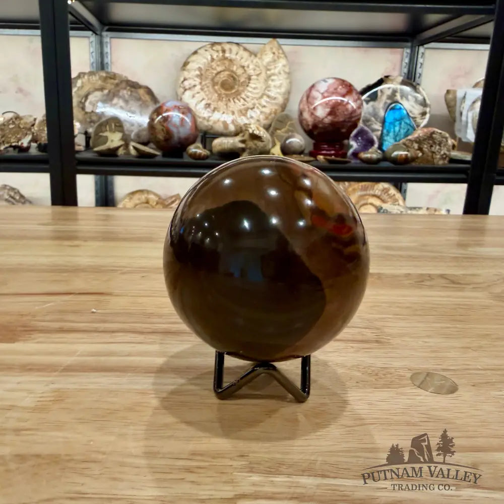 Brown Polychrome Jasper Sphere 3.21’’ Sphere