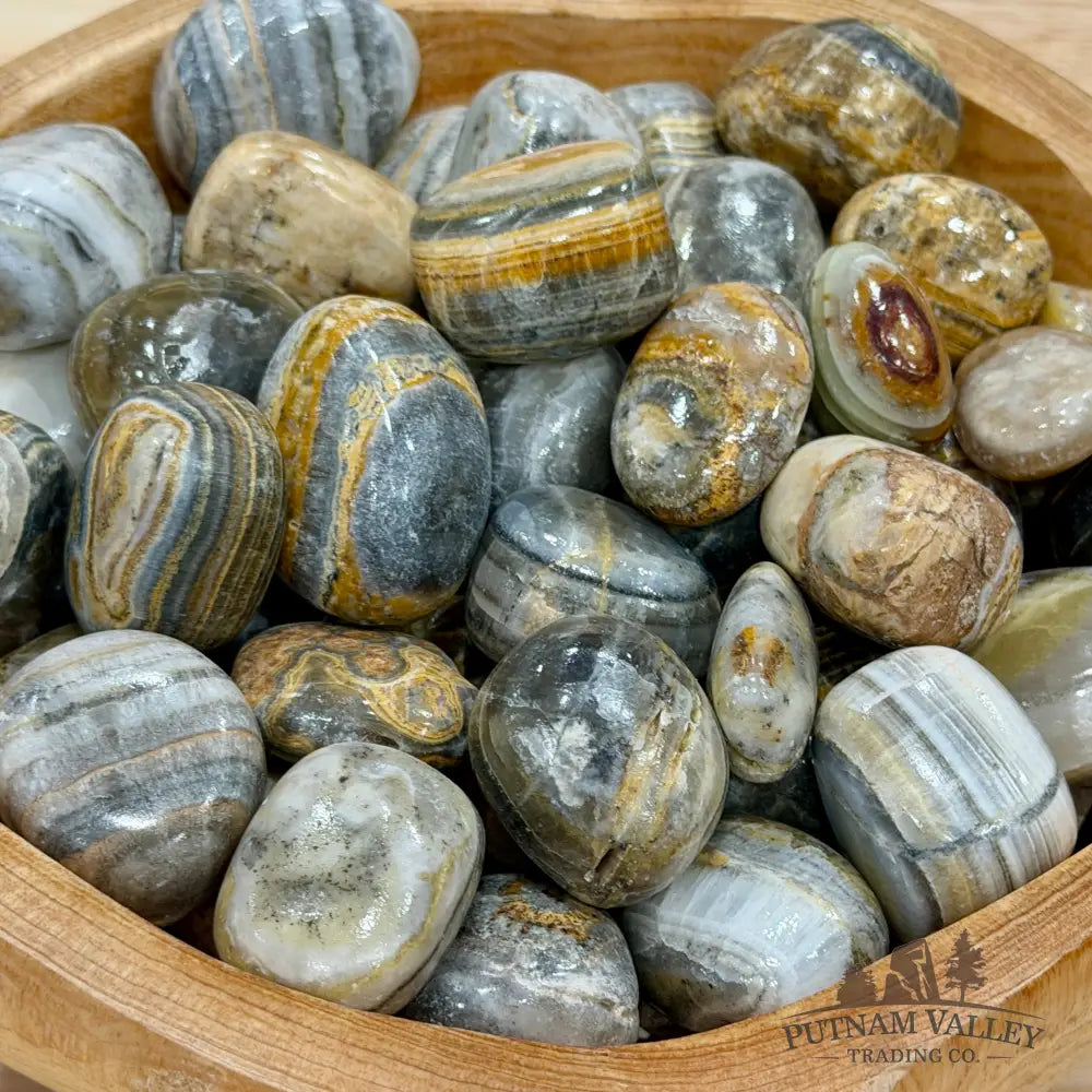 Brown Zebra Calcite Tumbles (½ lb) - Tumbled Stone