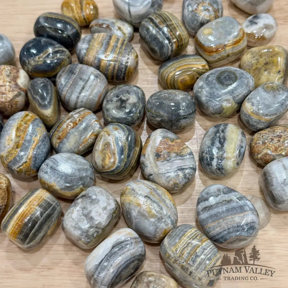 Brown Zebra Calcite Tumbles (½ lb) - Tumbled Stone