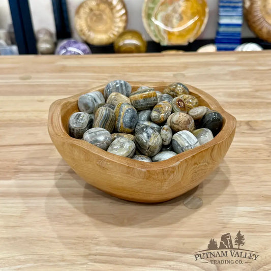 Brown Zebra Calcite Tumbles (½ lb) - Tumbled Stone