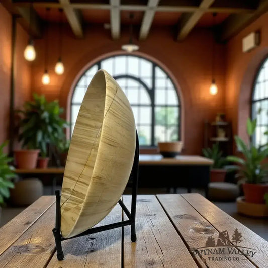 Burma Teak Marble Bowl 12" - Putnam Valley Trading Co.