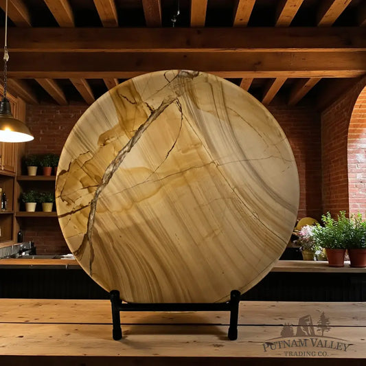 Burma Teak Marble Bowl 12’’ Bowl